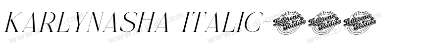 Karlynasha Italic字体转换